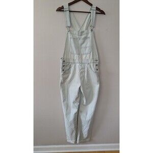 We The Free Ziggy Womens Denim Overalls Sz Small Bleach Bloom Boho Relaxed NWT